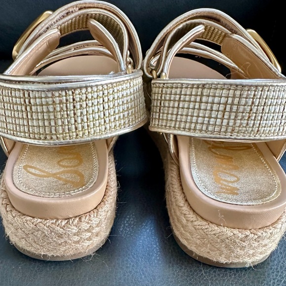 Sam Edelman Gold Rhinestone Sandals - Picture 6 of 8